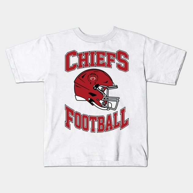 KSCT Chiefs Football Team Kids T-Shirt by Cemploex_Art